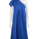 Farm Rio One-Shoulder Linen-Blend Midi-Dress Size Small NWT Photo 0