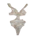 FREE PEOPLE x HAH Mesh Bodysuit Sz M Sheer Cut Out Feminine Party Coquette NWT Pink Size M Photo 6