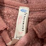 Free People  FP Movement Tie Dye Believer Lace Up Sweatshirt Mauve & White XS Photo 9