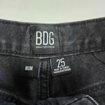 Urban Outfitters  BDG Black & Gold Studded High Waist Denim Mom Shorts Size 25 Photo 3