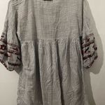 ZARA  TRF Embroidered Boho Tunic/Dress with Tassels Size XS Photo 5