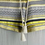 Loft Ann Taylor Short Size 10 Yellow Blue White Stripe Riviera Tweed Photo 2