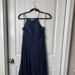 Jenny Yoo Jenni Yoo BHLDN Navy Maxi Dress Halter Bridesmaid Formal size‎ 4 wedding guest Photo 5