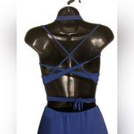 Pretty Little Thing NWOT HOT & SEXY Cross Halter Top w/String Ties & Long Skirt w/Slit. Throw n Bag Photo 2