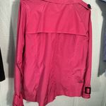 Chico's Fuchsia Pink Pea Coat Style Jacket SZ 1 EUC Photo 6