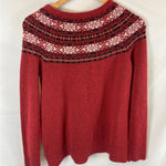 Croft & Barrow  Patterned Neck Sweater Size Medium Photo 5
