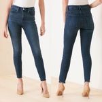 Good American Women’s Good Legs Skinny Jeans High Rise Chewed Hem Dark Wash 8/29 Photo 1