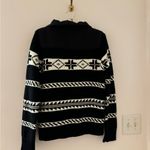 Ralph Lauren Gorgeous  active zip up sweater/ jacket size M black and white Photo 4