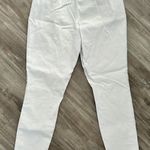 A New Day Womens Skinny Slim Pants White Side Zipper Stretch Cotton Blend Size 4 Photo 1