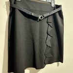 White House | Black Market  Black Mini Skirt with Belt (1033) Photo 1