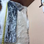Emma & Sam  Crushed Velvet Straight Leg Pants Silver Size Medium Photo 6