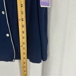 Stars Above NWT  Short Sleeve Pajama Shirt Button Womens Medium Blue Photo 2