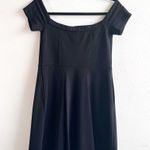 Free People Dress Black Mambo Off Shoulder Mini Dress in Black Sz S EUC Photo 11