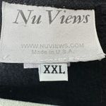 Nu Views Women Vintage Button Up Sweatshirt in Black Size XXL Geometric Shapes Photo 5