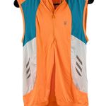 Little Donkey Andy 1/2 Zip Cycling Vest Size Medium Reflective Breathable Womens Orange Photo 2