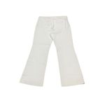 Loft Curvy High Waist Sandal Flare Off White Jeans 31/12 Petite Buttons Nautical Photo 1