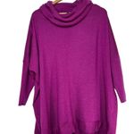 Eileen Fisher Oversize Cowl Neck Sweater Fuschia Size Medium Photo 0