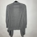 Kenneth Cole Gray Open Front Waterfall Cardigan Sz Medium Photo 5