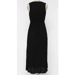 Final Touch PRE-WASHED SOLID GAUZE SLEEVELESS DEEP V-NECK FRONT KNOT MAXI DRESS.
100% RAYON Photo 3