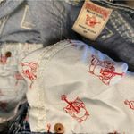 True Religion  Light Wash Exposed Stitching Low Rise Straight Leg Jeans Size 25 Photo 8