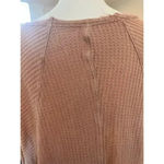 Free People ventura long sleeve waffle knit boho top size M Photo 7