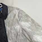 Simply Vera, Vera Wang Simply Vera Vera Wang kimono Coat Drawstring Waist Full Zip Gray, Black Trim S Photo 6