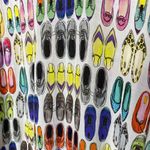 Karen Kane Shoe Novelty Handkerchief Scoop Neck Sleeveless Tank Top XS White Photo 5