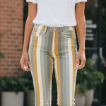 Saints & Hearts Bell Bottoms Flare Jeans Gold Size 25 Photo 0