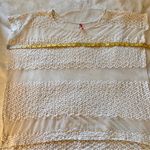 Free People  Cream‎ Lace Oversized Short Size XS Photo 5
