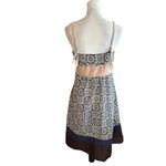 Kanvas Floral Print Dress Y2k Babydoll Spaghetti Straps Empire Waist 90s READ Brown Size M Photo 1