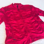 Chico's Chico’s Hot Pink Ruched Casual Jacket Size Medium Photo 0