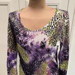 Alberto Makali Vintage  Animal Print Top Multi Color Y2K 90s Artsy Photo 1