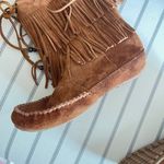 Minnetonka Fringe Mid Calf Moccasin Booties Photo 6