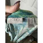 LOGO By Lori Goldstein LOGO LORI GOLDSTEIN Blue Green Watercolor Mother Of Pearl Button Up Cardigan 1X Photo 4