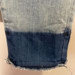 J Brand J. Brand Women’s Sadey Slim Straight Dip Dyed Raw Hem Jeans Stretchy Boho Sz 26 Photo 3