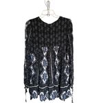 Free People Free People Medium Down By The Bay Boho Peasant Hippie Tunic Dress Top Photo 4