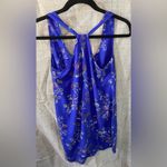 Old Navy  Dress Women Small Blue Floral Shift Short Round Neck Sleeveless Photo 3