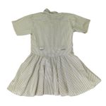 Vintage Avon Shirt Dress Women's 12 Button Front‎ Knee Length Short Skater Swing Tan Photo 1