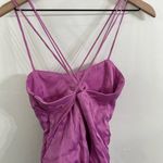 ZARA Womens Pink SATIN-EFFECT STRAPPY BODYSUIT Size Small Photo 5