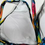 Aqua Eve Bright Floral High Waist Bikini Swimsuit New S Yellow Photo 3