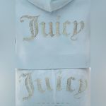 Juicy Couture  OG Big Bling Velour Hoodie Track Pants Set Pastel Turquoise Large Photo 4