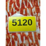 Michael Kors  Womens 3X Orange White Abstract Print V Neck Tunic Top Long Sleeve Photo 9