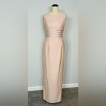 Watters and Watters Pink Formal Gown, Low Back, Rhinestone Back Straps, size 4 Photo 9