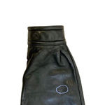 VTG 90s Y2K Oversized Belted Zip Front Black Leather Biker Bomber Jacket Coat Photo 9