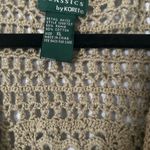 Koret Beige Crochet Knit Vest Tan Size XL Photo 3