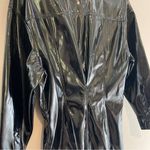 ZARA Black Faux Leather Mini Button Down Shirt Dress “The Raeh” Size Small NWT Photo 3