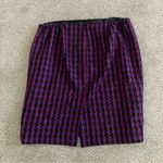 Talbots  Pink Purple Wool Blend Houndstooth Textured Pencil Skirt 18W Office Photo 7