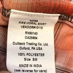 Outback Red  Long Sleeve Plaid Western Shirt S Photo 4