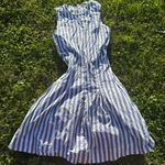 Amour Vert Tie Back Striped Dress Photo 0