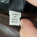 Moda International Brown Leather Jacket with Fur Trim Photo 8